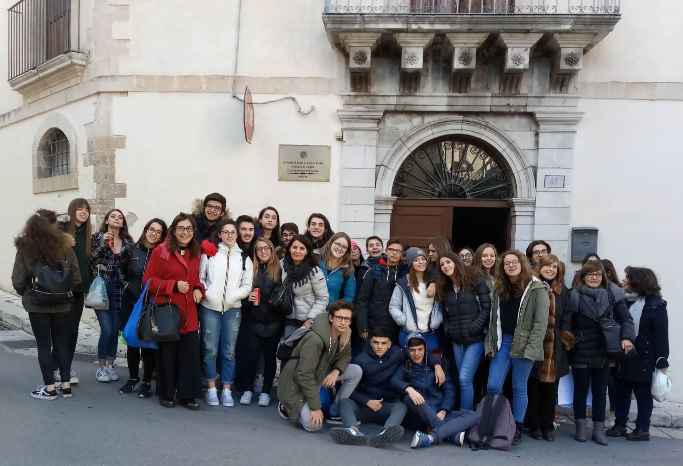 18 dicembre 2017 u.s. il Convitto Nazionale Mario Cutelli al Dipartimento di lingue straniere di Ragusa.