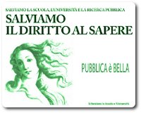 Salviamo il diritto al sapere