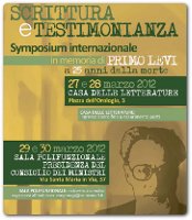 Scrittura e testimonianza – Convegno internazionale di quattro giornate in memoria di Primo Levi