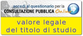 Questionario sul Valore Legale della Laurea, termine ultimo 24 aprile 2012
