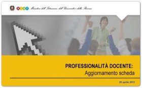 aggiornamento scheda docente