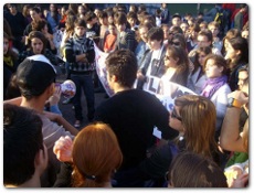 Manifestazione sull'attentato di brindisi
