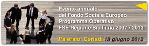 Il piano straordinario per il lavoro in Sicilia: Opportunità Giovani”, Palermo 18/06/2012