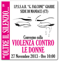 Convegno ”TuteliAMO le donne” all’IPSSAR G. Falcone di Maniace – 27 novembre 2013