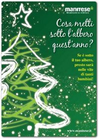Manitese promuove la campagna natalizia dal titolo: ‘Cosa metti sotto l’albero quest’anno?’