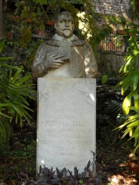 Pietro Castelli (1570 -1661) fondatore dell'Orto Botanico di Messina, nel busto marmoreo collocato nell'Orto Botanico di Messina