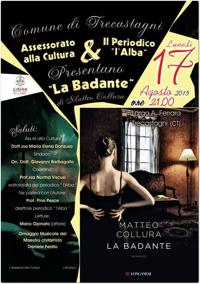 'La Badante', di Matteo Collura, a Trecastagni