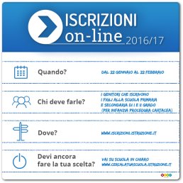 Scuola, iscrizioni on line dal 22 gennaio al 22 febbraio 2016