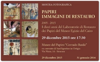 Papiri. Immagini di restauro 2005 – 2015 a Siracusa