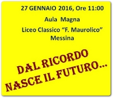 La Giornata della Memoria al liceo Maurolico di Messina