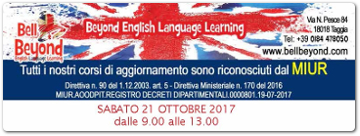 Workshop gratuito docenti di inglese Bell Beyond
