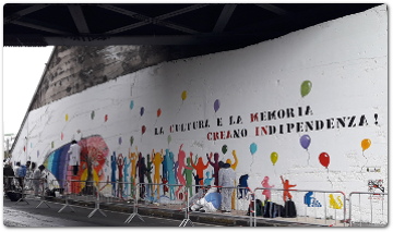 La cultura e la memoria creano indipendenza. Il murales della legalità dei ragazzi del liceo artistico Emilio Greco