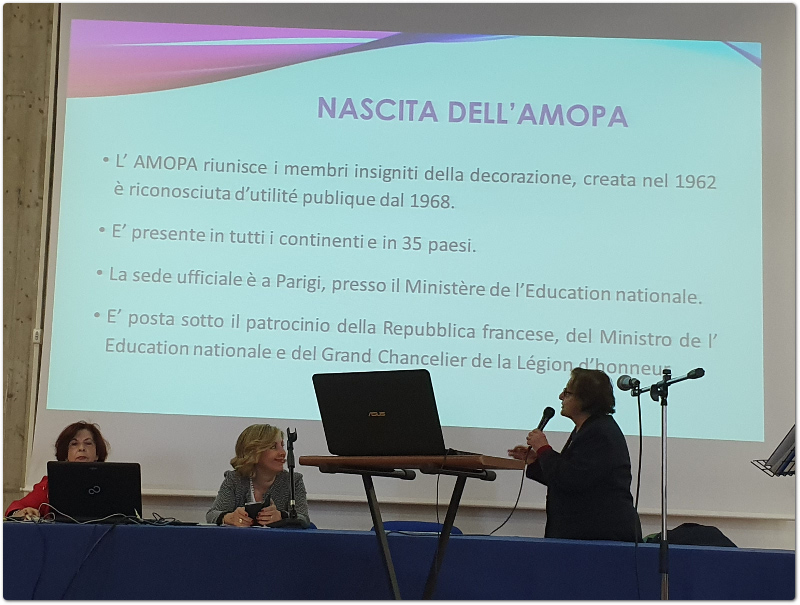 L’Istituto Alberghiero ‘Karol Wojtyla’ di Catania premiazione Albo d’Oro con logo AMOPA