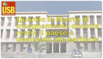 Solidarietà alla docente di Palermo sanzionata per reato di insegnamento