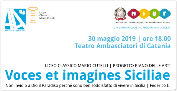 Voces et lmagines Siciliae – 30 Maggio 2019 Teatro Ambasciatori