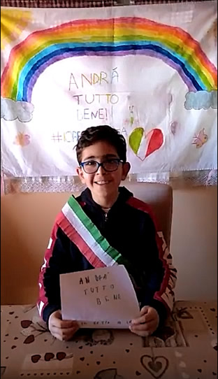 Originale messaggio del Sindaco dei ragazzi di S Agata Li Battiati.