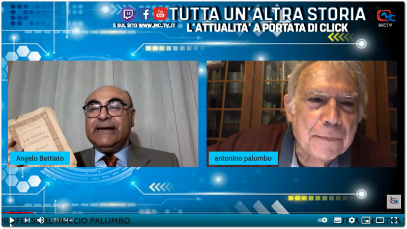 A Tutta un’altra storia (MCTV), ‘Dante. L’etica e la politica nella Divina Commedia’, con il prof. Nuccio Palumbo