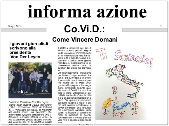 Co.vi.d.: come vincere domani – Informa Azione giornale dell’IIS Francesco REDI