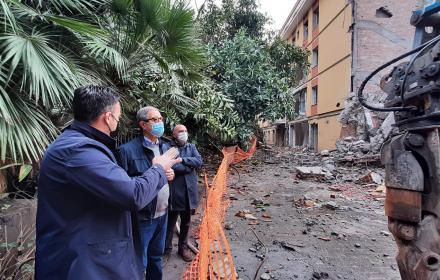 Catania, Musumeci all’ex Santa Marta: entro l’anno demolizione conclusa