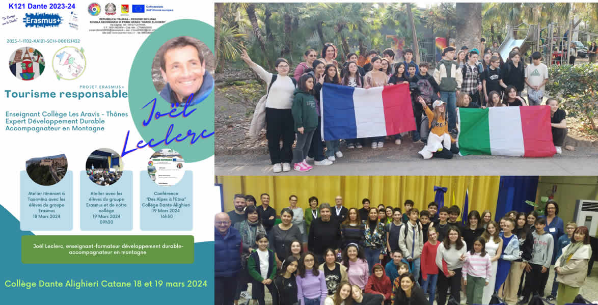 Progetto Erasmus+ “Tourisme Responsable” per gli alunni della scuola secondaria di primo grado Dante Alighieri Catania