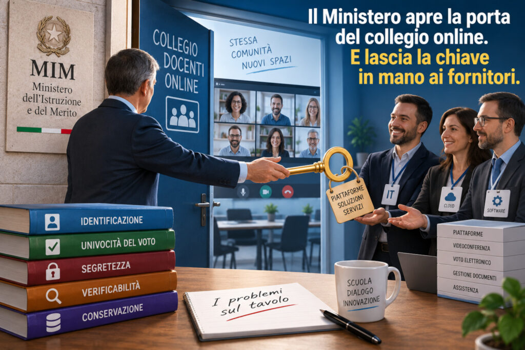 Il Ministero apre la porta del collegio online
